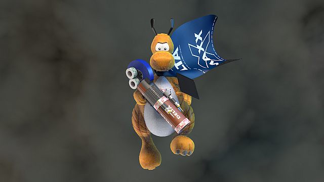 Dörken  Das Maskottchen der Firma als 3D Character Animation 