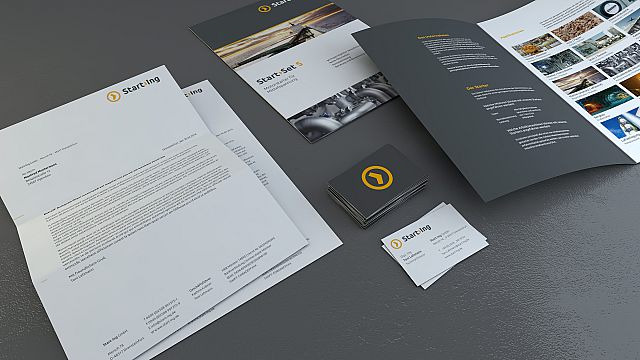Start›Ing  Logo-Entwicklung und Corporate Design für das 2014 gegründete StartUp 